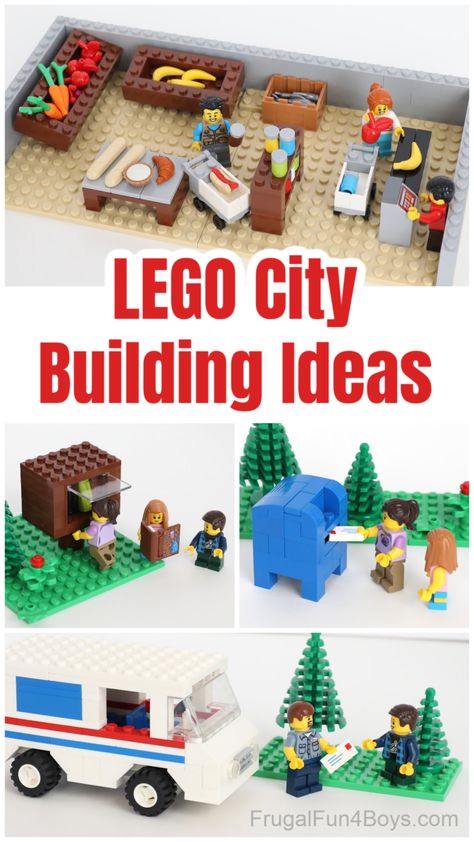 Lego Dollhouse Diy, Lego Building Ideas Instructions, Cool Lego Ideas To Build Easy, Simple Lego Builds, Lego Town Ideas, Lego Masters, Easy Lego Creations, Lego City Ideas, Lego Crafts