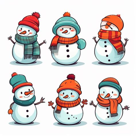 Snowman Vector, Thema Winter, Man Illustration, Vector Christmas, Snowman Decorations, About Christmas, Flash Art, Christmas Vectors, Christmas Images