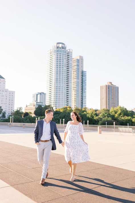 Milwaukee Engagement Photos, Engagement Photos Lake, Wedding Venues Indianapolis, Milwaukee Art, Indianapolis Wedding, Indiana Wedding, Catholic Wedding, City Engagement, Lake Park