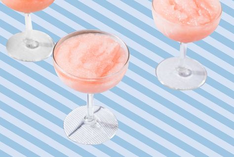 How do you cool down on a sultry summer night, a chilly glass of rosé or a fruity frozen drink? Here’s some good news: if you have a blender and an ice cube tray, you no longer have to choose. Frosé—A.K.A. frozen rosé—has become the “it” drink of the summer in recent years, popping up on cocktail menus from coast to coast and overflowing our Instagram feeds. And why not? Whirred from a combo of strawberries, wine, grenadine, and a shot of vodka, this pretty pink treat is one part adult ... Long Island Iced Tea Recipe, Frosé Recipe, Adult Snacks, Frozen Rose, Vodka Shots, Long Island Iced Tea, Frosé, Pretty Drinks, Wine Cocktails