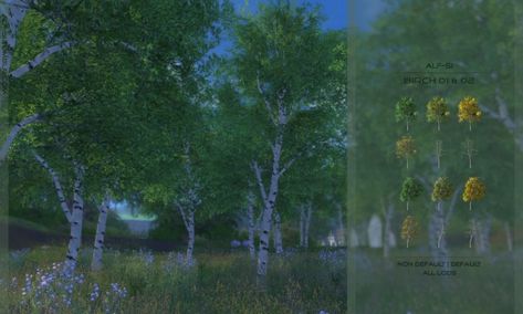 Sims 4 Trees, Sims 4 Default Replacement, Hazelnut Tree, Sims 4 Blog, Sims 4 Studio, Outside Plants, Tumblr Sims 4, Outdoor Trees, Sims 4 Update