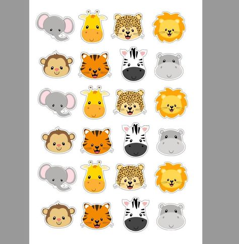 7 Ideas De molde De Animales 96D Festa Safari Baby, Jungle Theme Birthday Party, Jungle Thema, Safari Animals Birthday, Safari Baby Animals, Jungle Theme Birthday, Jungle Birthday Party, Jungle Safari Party, Safari Theme Birthday