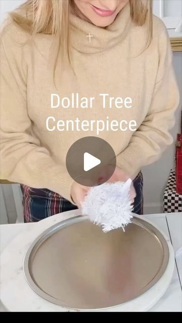 Olivia Parazine on Instagram: "Create a cute centerpiece on a budget with this easy DIY Dollar Tree project—perfect for any occasion! ☃️✨ #DollarTreeDIY #CenterpieceIdeas #DIYDecor #DollarTreeDIY #ChristmasCrafts #dollartreechristmas" Christmas Centerpieces Using Glass Vases, Do It Yourself Christmas Crafts, Christmas Crafts For Outside, Simple Dollar Tree Centerpieces, Christmas Ideas On A Budget, Quick Crafts For Adults Diy, Ideas For Centerpieces For Dining Table, Diy Christmas Centerpieces For Round Table, Dollar Tree Ideas Diy Crafts