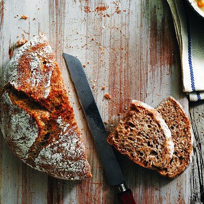 4-ingredient no-knead bran bread Wheat Bran Bread, Bran Bread Recipe, Bran Bread, Beginners Bread Recipe, Wheat Bran, Knead Bread Recipe, Knead Bread, Breads & Buns, Savory Bread