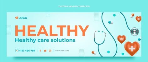 Medical Twitter Header, Twitter Header, Graphic Resources, Vector Free, Medical, Incoming Call, ? Logo, Twitter