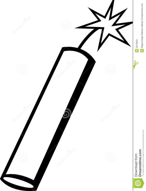 dynamite svg | Dynamite Or Fireworks Vector Illustration Stock Images - Image ... Dynamite Drawing, Dynamite Tattoo, Fireworks Illustration, Fireworks Vector, Teabag Folding, Silly Face, Stencil Outline, Betty Boop Art, Banner Ideas