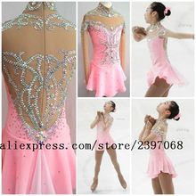 Online Shop Ice Skating Clothes Women Competition Ice Skating Clothes For Girls Custom Ice Skating Clothing Green White Free Shipping V31 | Aliexpress Mobile Figure Skating Competition, Ice Figure Skating, Twirling Costumes, Competition Skating Dress, Ice Skating Costumes, Skating Competition, Figure Skating Competition Dresses, Tap Costumes, Gymnastics Costumes