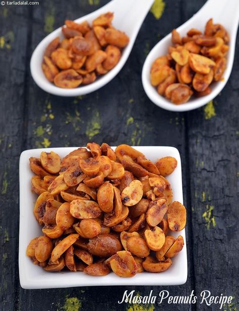 Masala Peanuts Recipe , How To Make Spicy Masala Peanuts Masala Peanuts Snacks, Indian Sides, Peanut Masala, Crunchy Snacks, Crispy Recipes, Chicken Pasta Dishes, Recipes List, Best Pasta Dishes, Veg Snacks