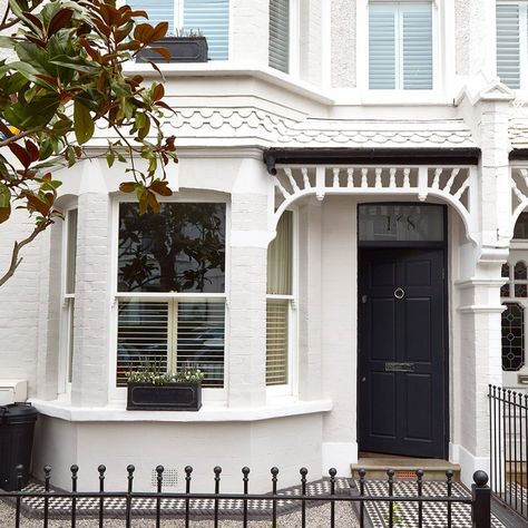 Victorian House London, London House Interior, Beautiful Victorian House, Terrace Exterior, Victorian Front Garden, Terrace House Exterior, 25 Beautiful Homes, Victorian Homes Exterior, Victorian Terrace House