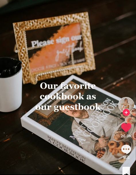 Favorite Cookbooks, Wedding Book, Wedding Guest Book, Guest Book, Wedding Inspo, Got Married, Wedding Guest, Our Wedding, Wedding Decorations