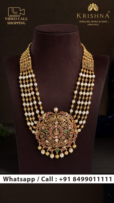 https://in.pinterest.com/krishnajewellersjubileehills/ Fashion Jewelry Necklaces Gold, Temple Jewellery Earrings, Indian Bridal Jewelry, Temple Jewelry Necklace, Neck Pieces Jewelry, Gold Bridal Necklace, Antique Necklaces Design, Indian Bridal Jewelry Sets, Bridal Jewelry Vintage