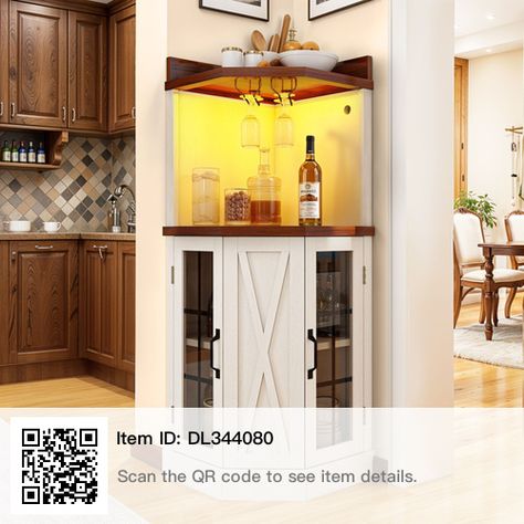 Corner Storage Cabinet Living Room, Corner Liquor Cabinet, Corner Coffee Station, Corner Wine Bar, Liquor Cabinet Bar, Wine Storage Cabinet, Corner Bar Cabinet, Wine Storage Cabinets, Bar For Home