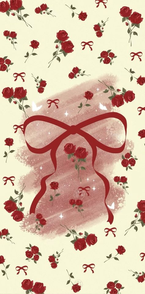 Wallaper Phone, 15 Wallpaper, Red Wallpapers, Coquette Vibes, Bow Wallpaper, Cute Tumblr Wallpaper, Diy Jewelry Unique, Fabric Ideas, Valentines Wallpaper