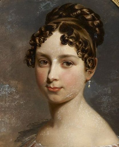 1800s Hair, 1800s Hairstyles, Historical Hairstyles, Fashion Timeline, Decades Of Fashion, Regency Era Fashion, Old Portraits, Regency Fashion, Hair Up Styles