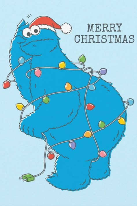 Vintage Cookie Monster Christmas Lights Postcard
Report this design
Vintage Cookie Monster Christmas Lights Postcard
Celebrate the holiday season with Sesame Street! This vintage graphic features Cookie Monster tangled up in Christmas lights. © 2021 Sesame Workshop. www.sesamestreet.org Cookie Monster Puppet, Cookie Monster Christmas, Cookie Monster Images, Bauble Ideas, Cookie Monster Wallpaper, Elmo Christmas, Sesame Street Christmas, Cookies Monster, Monster Christmas