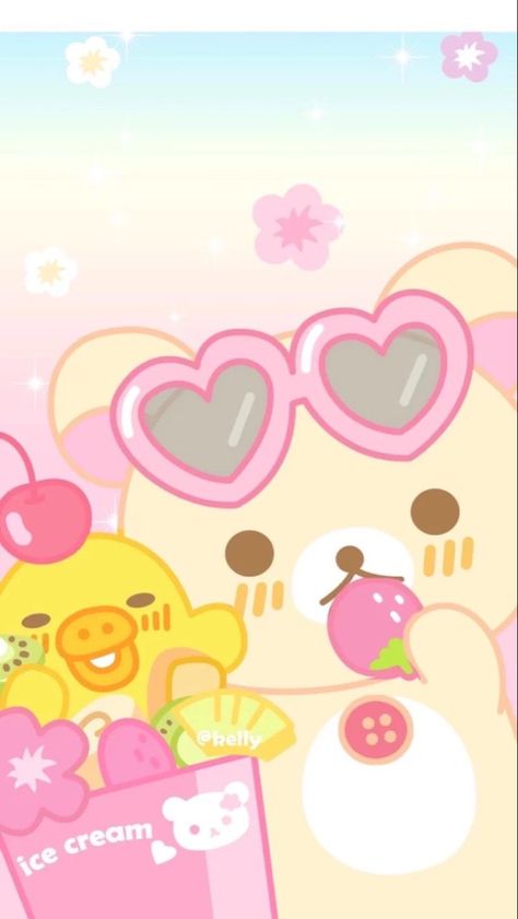 Animal Cute, Rilakkuma, Discord Server, Cute Kawaii, Ice Cream, Pink, Kawaii