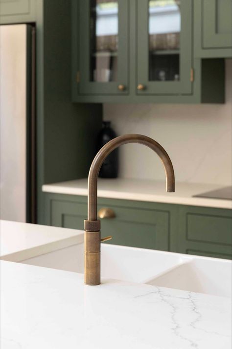 Quooker taps aren't just convenient; they're eco-friendly too! By delivering boiling water instantly, you save energy and reduce water waste. 📷 @mortimer_photography Quooker Patinated Brass Tap, Quooker Brass Tap, Brass Quooker Tap, Kitchen Tap Ideas, Boiling Tap, Quooker Tap, Winchester House, Sage Kitchen, Boiling Water Tap