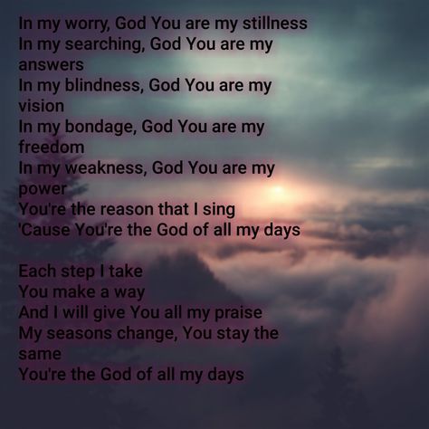 Casting Crowns God of all my days Casting Crowns Songs, Casting Crowns, Psalm 95, Christian Song Lyrics, Finding God, My Days, Christian Songs, Christian Music, Wisdom Quotes