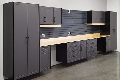 Garage Cabinets & Storage Systems Atlanta GA | Organize Your Garage in Marietta Workshop Garage Design, Garage Cabinetry, Different Cabinet Styles, Custom Garage Cabinets, Garage Closet, Garage Organizer, Motorcycle Workshop, Overhead Garage Storage, Garage Floor Coatings