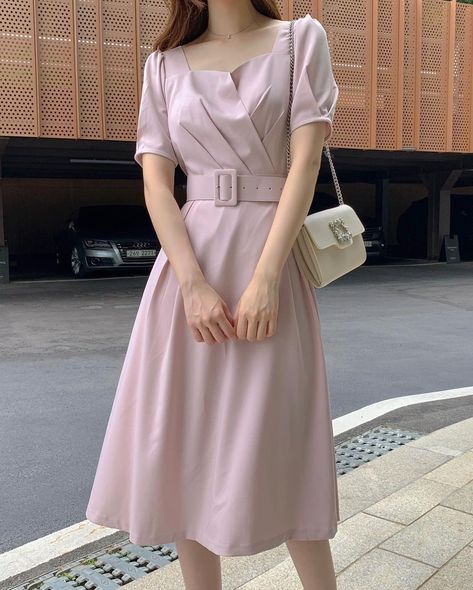 Korean Sunday Dress, Women Sunday Dress Design, Korean Sunday Dress Design, Sunday Dress Outfit Classy, Sunday Dress Design, Sunday Dress Outfit, Evening Dress Outfit, Chinese Fancy Dress, Frock Fashion