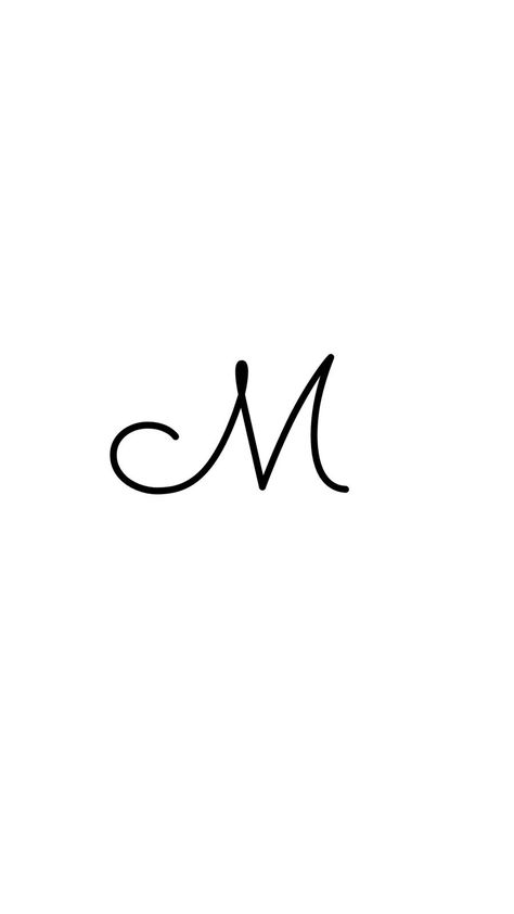 M Initial On Nail, Cursive Tattoos, Aesthetic Letters, Letter M, Football Outfits, Nail Ideas, Nail Inspo, Initials, Nail Designs