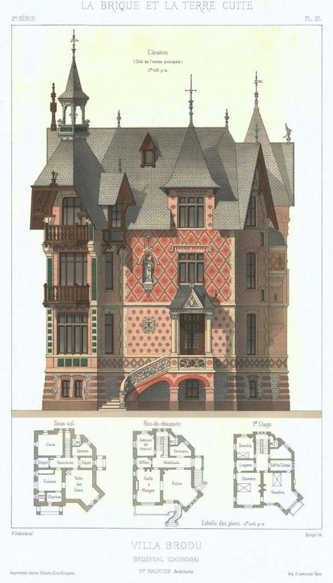 Architecture Victorian, Victorian House Plans, Vintage House Plans, Sims Building, Sims House Plans, Inspire Me Home Decor, Victorian Architecture, Architectural Drawing, House Blueprints