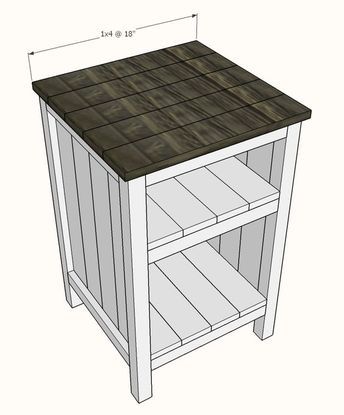 End Table Plans, Wooden End Table, Diy Nightstand, Diy End Tables, Wood Bedside Table, Brad Nails, Woodworking Table, Diy Furniture Easy, Tables Diy