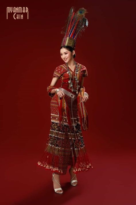 Chin Myanmar, Myanmar Traditional, National Dress, Traditional Attire, Traditional Costume, Traditional Dress, Burmese, Myanmar, Traditional Dresses