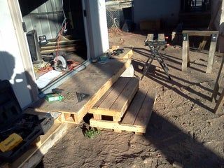 Design and Build Steps for a Prefab Shed : 4 Steps (with Pictures) - Instructables Steps For Shed, Diy Stairs Outdoor, Prefab Shed, Stairs Outdoor, Outside Sheds, Prefab Sheds, Brick Steps, Step Treads, Steel Sheds