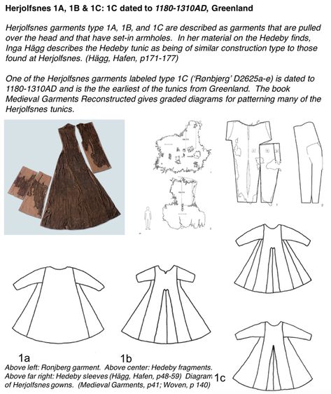 Viking Coat Pattern, Viking Cloak Pattern, Viking Clothing Women, Viking Dress Pattern, Viking Gown, 14th Century Fashion, Historical Clothing Patterns, Extant Garments, Norwegian Clothing