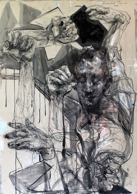 Cool Ink Drawings, Cardboard Drawing, Men Drawing, Figurative Drawing, Arte Peculiar, Art Concepts, Charcoal Art, Ap Art, Ethereal Art