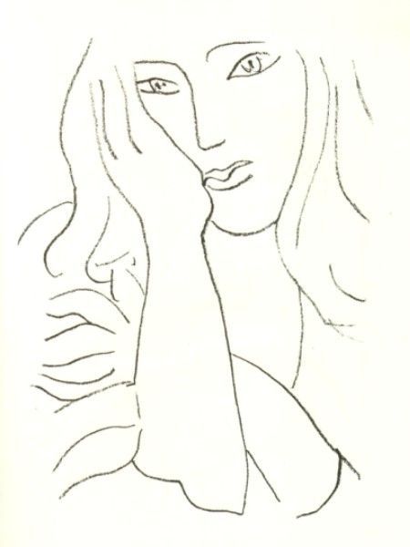 Matisse Drawing, Picasso Drawing, Matisse Paintings, Female Face Drawing, Matisse Art, Watercolor Artists, Indian Paintings, Woman Drawing, Henri Matisse