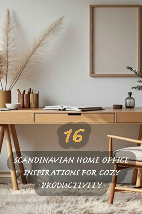 I love creating a workspace that inspires productivity while keeping it cozy! This Scandinavian home office setup features natural materials, a minimalist design, and soft textures that make it a perfect retreat for focusing on my projects. From the warm wood tones to the gentle greenery, every detail promotes a serene atmosphere. Discover how you can transform your workspace into a delightfully functional haven! Modern Scandinavian Office Design, Scandi Home Office Ideas, Modern Scandinavian Office, Scandinavian Office Design, Scandinavian Home Office, Scandi Office, Japandi Home Office, Scandinavian Office, Cozy Scandinavian