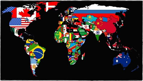 world map with flags on its country illustration #map #world #flag #nations world map #1080P #wallpaper #hdwallpaper #desktop World Map With Flags, Wallpaper World Map, Country Illustration, World Map Painting, World Map With Countries, World Map Wallpaper, Map Artwork, World Map Poster, Latest Hd Wallpapers