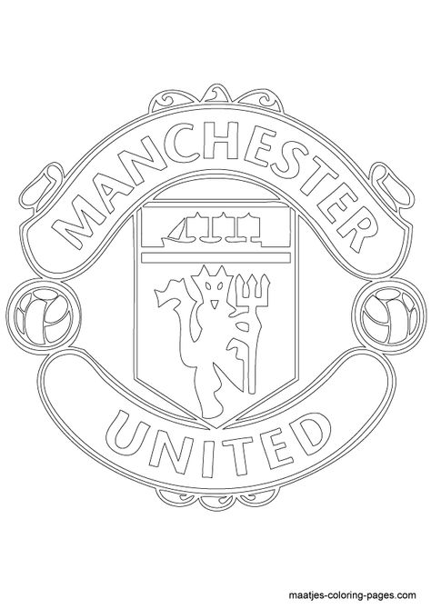 Manchester United soccer club logo coloring page Man United Drawings, Manchester United Tattoo Ideas, Manchester United Printable Toppers, Manchester United Logo Drawing, Manchester United Cake, Manchester United Badge, Manchester United Art, Manchester United Logo, Cr7 Vs Messi