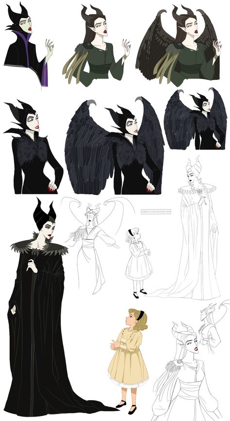 Movies Drawing, Maleficent Movie, Drawing Disney, Arte Pin Up, Princesas Disney Anime, Disney Maleficent, Film Disney, Princesa Disney, 캐릭터 드로잉