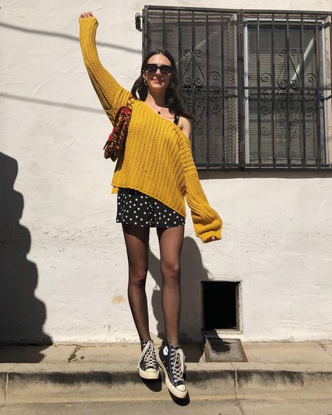 9,504 Likes, 103 Comments - DEVON CARLSON (@devonleecarlson) on Instagram: “” Tights With Sneakers, Black Sneakers Outfit, Black Tights Outfit, Dress And Sneakers Outfit, Devon Carlson, Tights Outfits, Smart Outfit, Tights Outfit, Sneakers Outfit