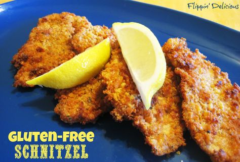 Flippin' Delicious: Gluten-Free Schnitzel Keto Chicken Schnitzel Recipe, Chicken Schnitzel Gluten Free, Almond Flour Chicken Schnitzel, Oven Roasted Potato Wedges, Traditional German Schnitzel, Authentic German Jägerschnitzel (hunter Schnitzel With Mushroom Gravy), Roasted Potato Wedges, Gf Food, Roasted Potato