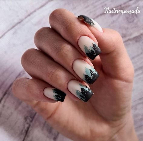 Mountain Nail Art, Mountain Nails, Women Things, Super Nails, Nail Envy, Get Nails, Gel Nail Designs, Nails Inspo, Gel Nail Art