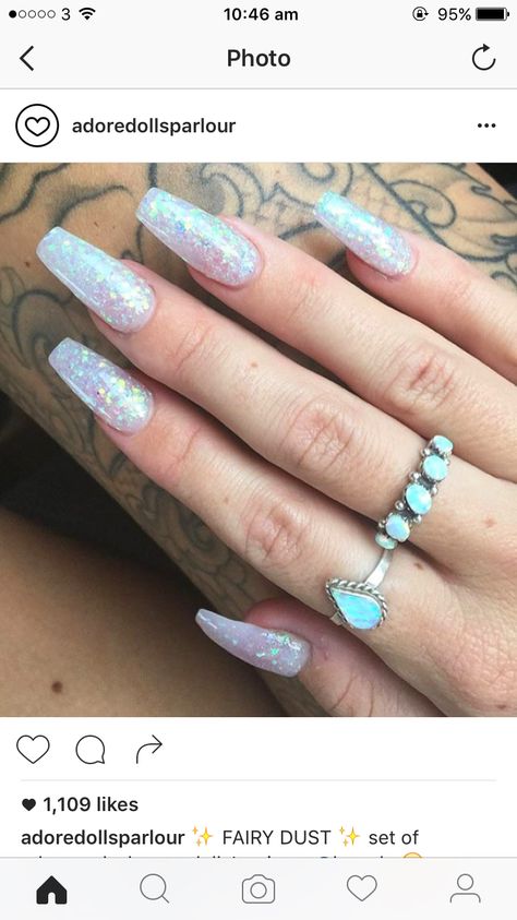 Fairy Godmother Nails, Fairy Dust Nails, Dust Nails, Nails Water, Water Fairy, Mermaid Nails, Fairy Godmother, Fairy Dust, Godmother