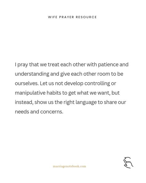 ✨ Pray that you accept each other in marriage ✨ Pray that you forgive each other ✨ Pray that you understand each other Love is patient, love is kind. It does not envy, it does not boast, it is not proud. It does not dishonor others, it is not self-seeking, it is not easily angered, it keeps no record of wrongs. Love does not delight in evil but rejoices with the truth. It always protects, always trusts, always hopes, always perseveres. 1 Corinthians 13:4-7 NIV ✨✨✨✨ Get the printable ... Prayer For Wife, Love Is Patient Love Is Kind, 1 Corinthians 13, Dishonored, Love Is Patient, I Pray, The Truth, We Need, Let It Be