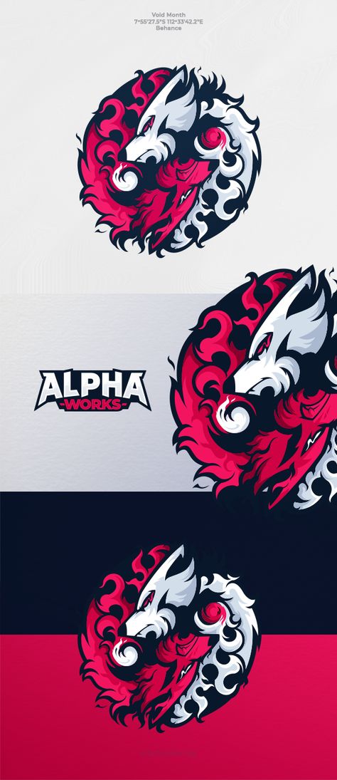 Alpha Works | Behance Gamer Logo Design, Logo Tutorial, Retro Helmet, Shorts Design, Team Logo Design, Old Paper Background, Esports Logo, Sports Logo Design, Logo Design Art