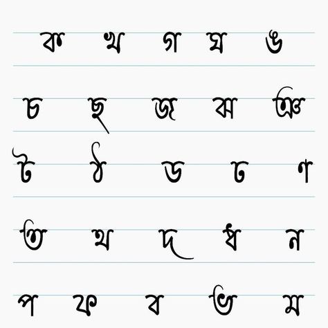 Bangla Handwriting Styles, Bangla Handwriting, Bangla Alphabet, Typography Fonts Handwriting, Handwriting Improvement, Journal Banner, Typography Art Quotes, Fonts Handwriting Alphabet, English Word Book