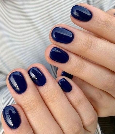 Dark Blue Nail Polish, Minimal Nails, Her Nails, Soft Nails, Minimalist Nails, Dream Nails, Fire Nails, Funky Nails, Chic Nails