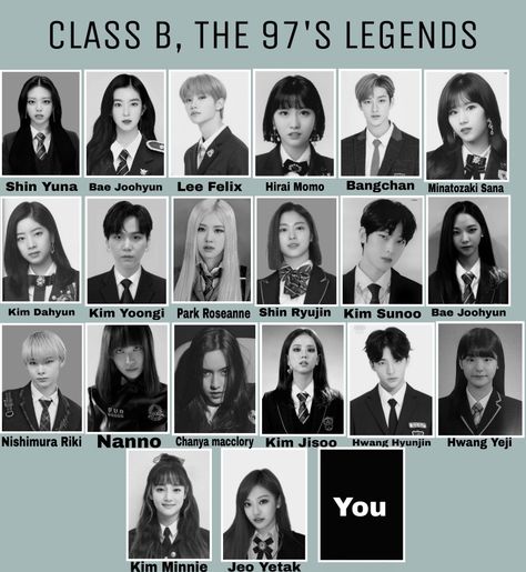 Korean School Yearbook Photo, Kpop Class Edit, School Yearbook Kpop, Korean Yearbook Photo, Kpop School Photo, Kpop Yearbook Edit, Kpop Best Friends, Year Book Template, Kpop Id Picture