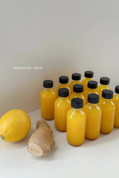 Immunity Shots, Healthy Juicer Recipes, Healthy Juice Drinks, Plats Healthy, Ginger Shot, Wellness Shots, Makanan Diet, Healthy Food Dishes, Shot Recipes