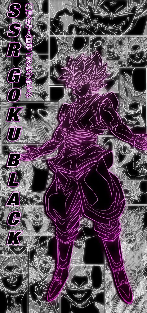 Goku Black Wallpaper, Art Lockscreen, Goku Black Super Saiyan, Wallpaper Abstract Art, Dragon Super, Super Saiyan Rose, Image Dbz, Joker Comic, Aesthetics Wallpaper