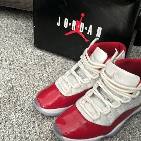 Jordan 11 cherry size 10.5 Jordan 11 Cherry, Jordan 11, Jordan, Cherry, Size 10, Plus Fashion, 10 Things, Fashion Trends, Closet