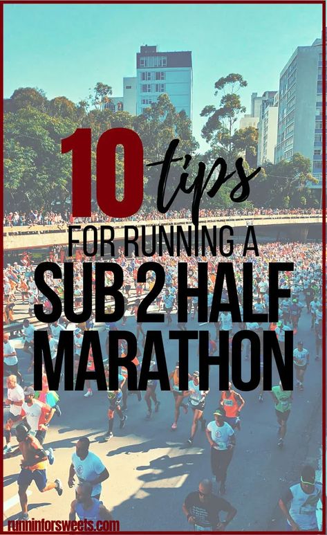 Running a sub 2 half marathon is a common goal for recreational runners. Use this free training plan + 10 tips to conquer your next PR! Half Marathon Motivation, Half Marathon Plan, Running Workout Plan, Beginner Half Marathon Training, Half Marathon Tips, Marathon Plan, Fitness Goal Setting, Running Half Marathons, Running Recovery