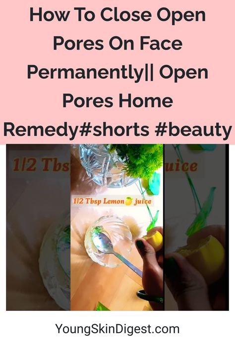 Darlings, if open pores have got you down, I've stumbled upon the perfect home remedy for you! Embrace the beauty of natural solutions and reveal a smoother, pore-less complexion. Say no more to those enlarged face pores and yes to a radiant, confident you. This remedy is a game changer! Dive in and let your skin thank you. 🌿 #OpenPores #HomeRemedy #BeautyShorts #NaturalFaceCare #RadiantComplexion #ClosePoresForever Sebum Removal, Open Pores On Face, Pores On Face, Skin Recipes, Natural Face Care, Face Pores, Open Pores, Face Home, Young Skin